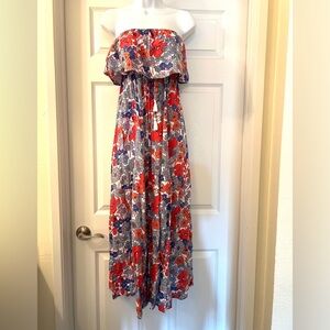 Japna 100% cotton Strapless Maxi Dress